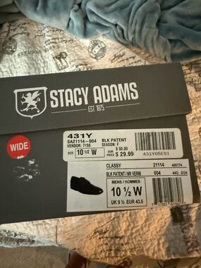 Stacy Adams formal dress shoes worn once Size 10.5